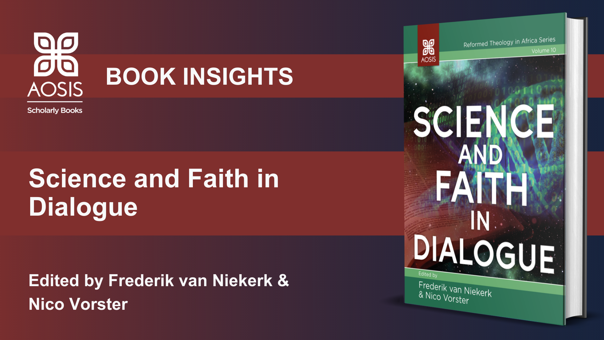 AOSIS Releases the New Book: Science and Faith in Dialogue