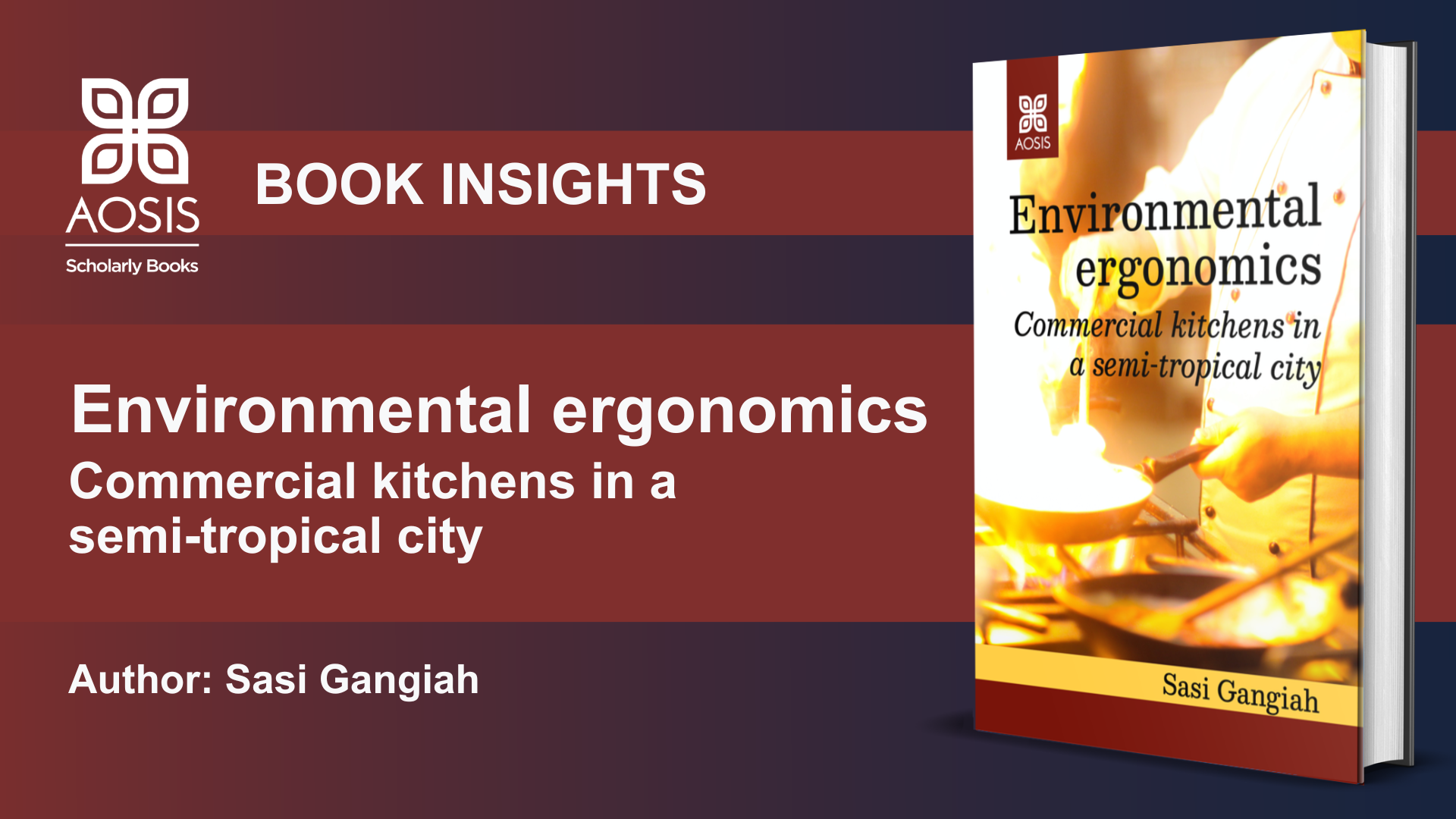 AOSIS Books publishes ‘Environmental ergonomics’ by Sasi Gangiah