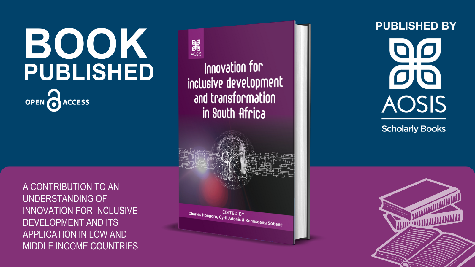 AOSIS Scholarly Books publishes ‘Innovation for inclusive development and transformation in South Africa’