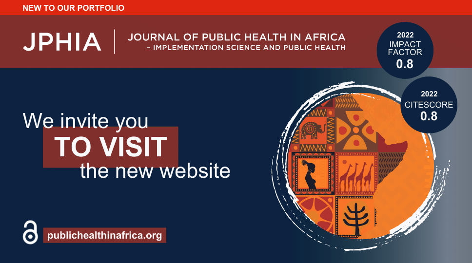 New to AOSIS's journal portfolio: 'Journal of Public Health in Africa'